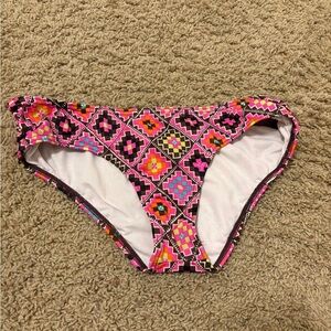 Billabong Geometric Tribal Boho Bikini Bottom Pink Vacation Resortcore
